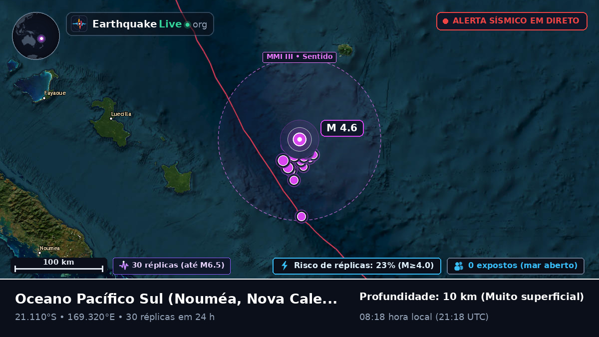 Oceano Pacífico Sul (Nova Caledónia)