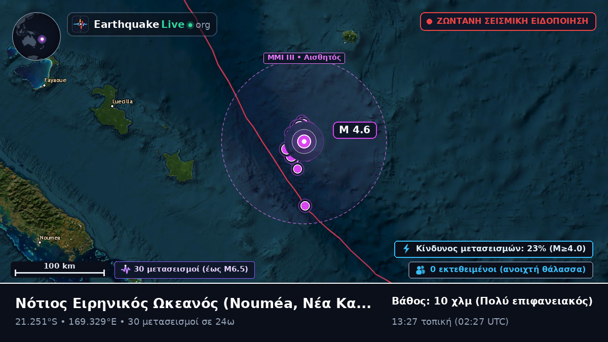 Νότιος Ειρηνικός Ωκεανός (Νέα Καληδονία)