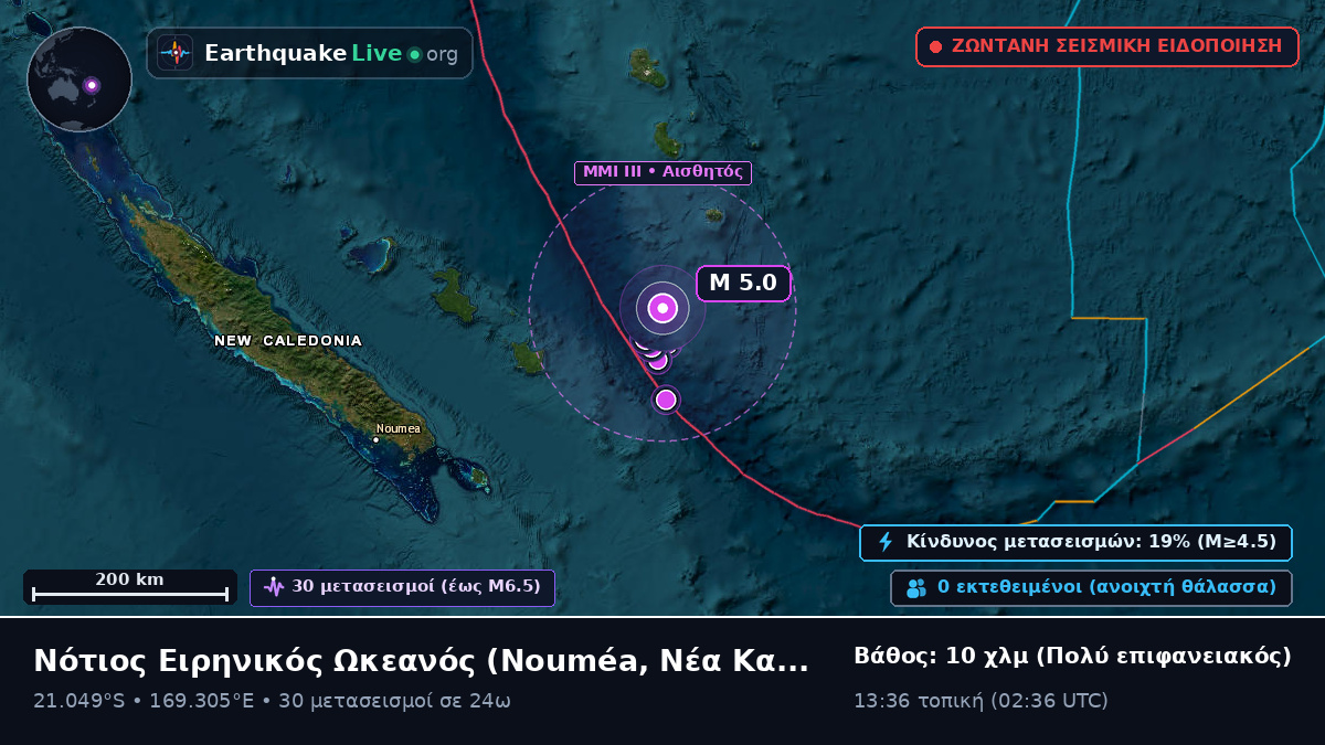 Νότιος Ειρηνικός Ωκεανός (Νέα Καληδονία)