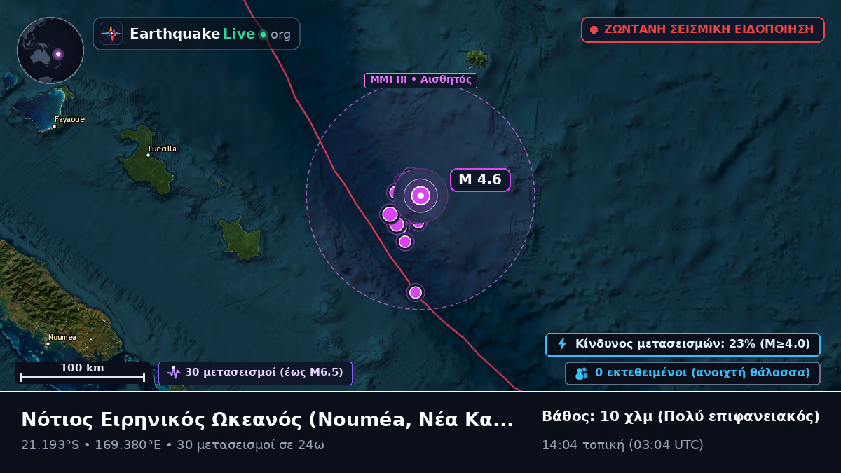 Νότιος Ειρηνικός Ωκεανός (Νέα Καληδονία)