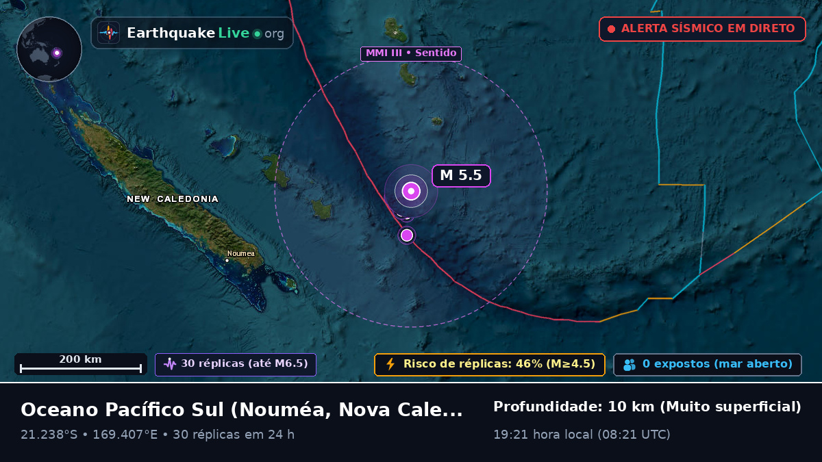 Oceano Pacífico Sul (Nova Caledónia)