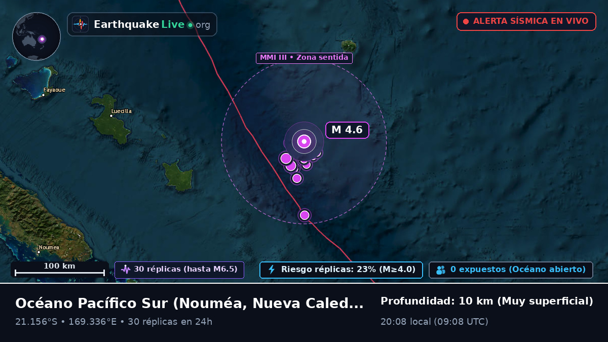 Océano Pacífico Sur (Nueva Caledonia)