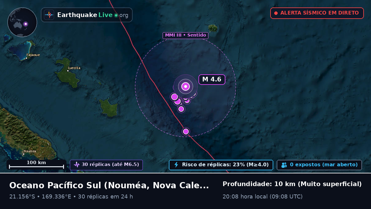 Oceano Pacífico Sul (Nova Caledónia)
