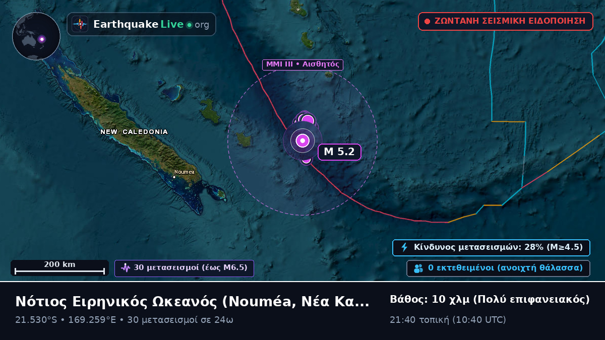 Νότιος Ειρηνικός Ωκεανός (Νέα Καληδονία)