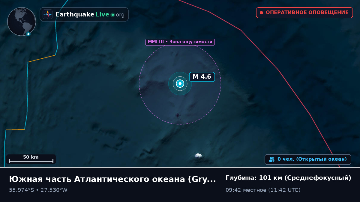 Южная часть Атлантического океана (South Georgia and the Islands)