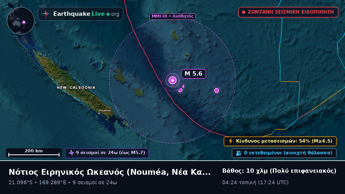 Νότιος Ειρηνικός Ωκεανός (Νέα Καληδονία)
