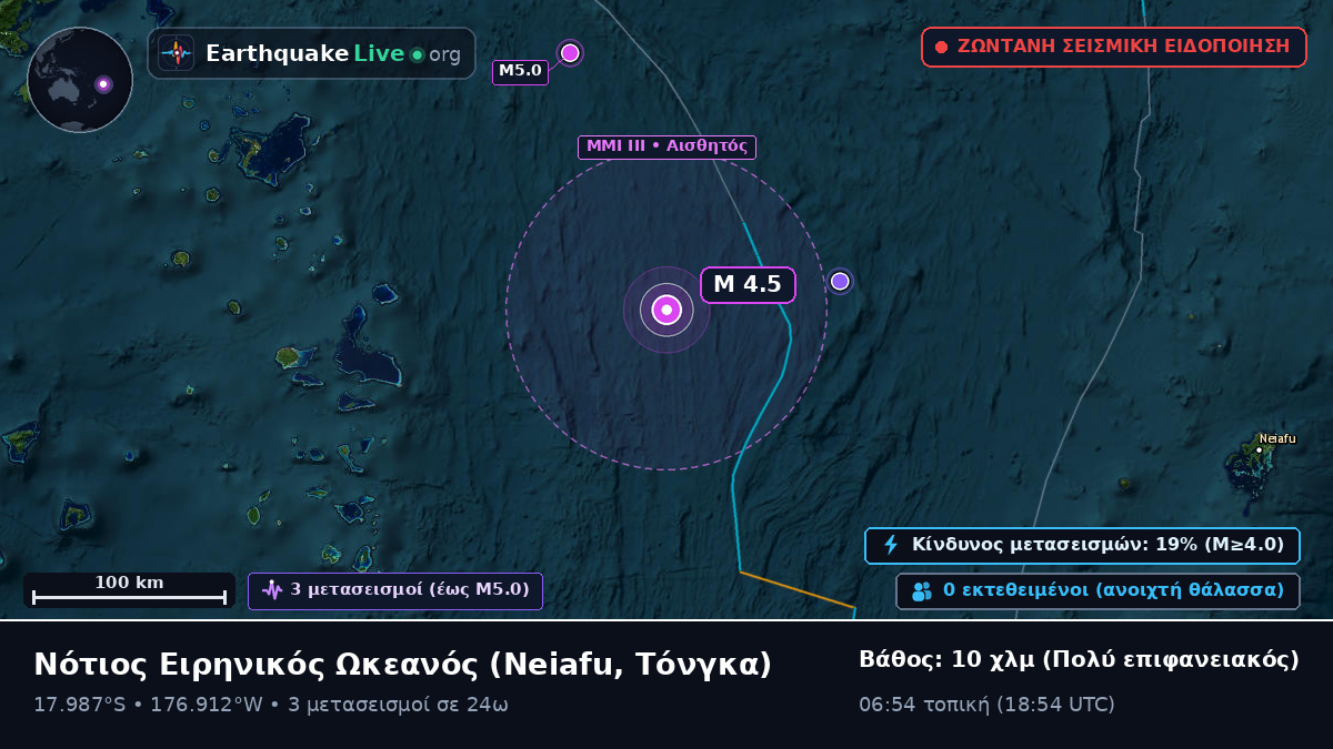 Νότιος Ειρηνικός Ωκεανός (Τόνγκα)