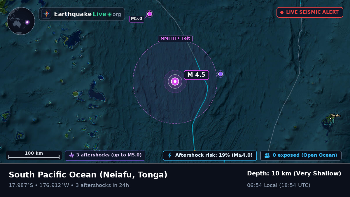 South Pacific Ocean (Tonga)