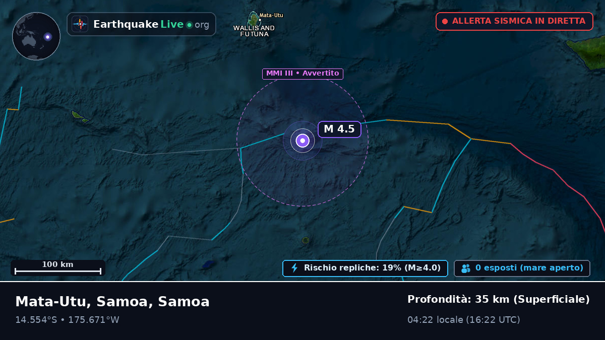 Oceano Pacifico meridionale (Samoa)