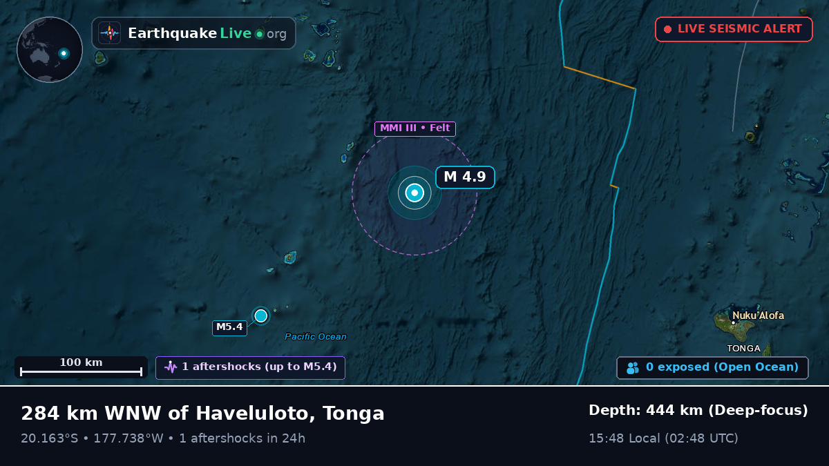 South Pacific Ocean (Tonga)