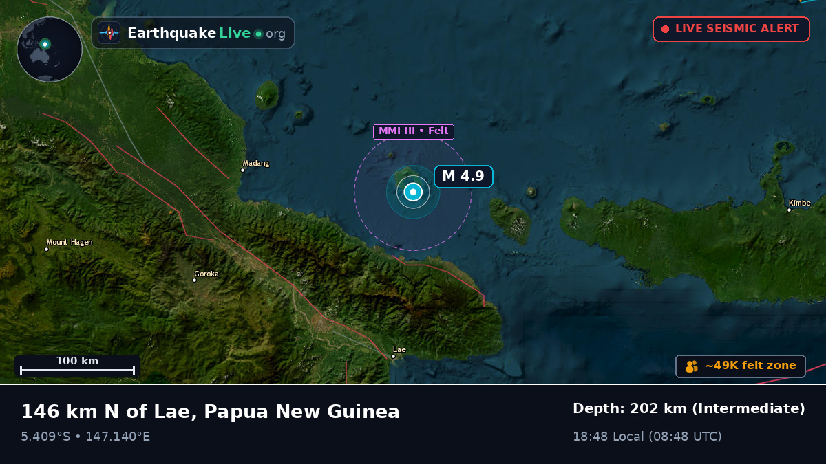 Off the coast of Lae, Papua New Guinea
