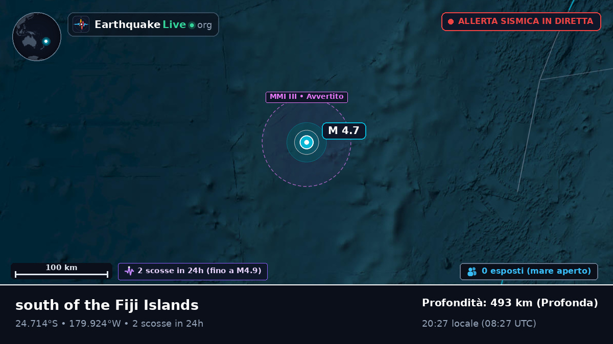 Oceano Pacifico meridionale (Kermadec Islands)