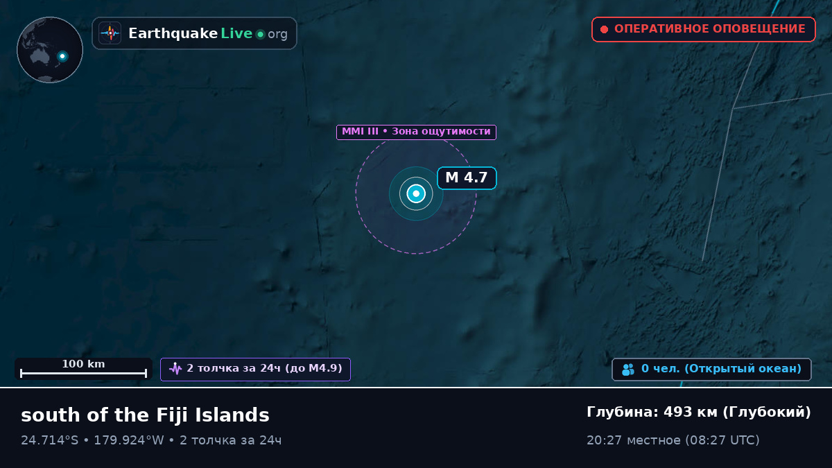 Южная часть Тихого океана (Kermadec Islands)