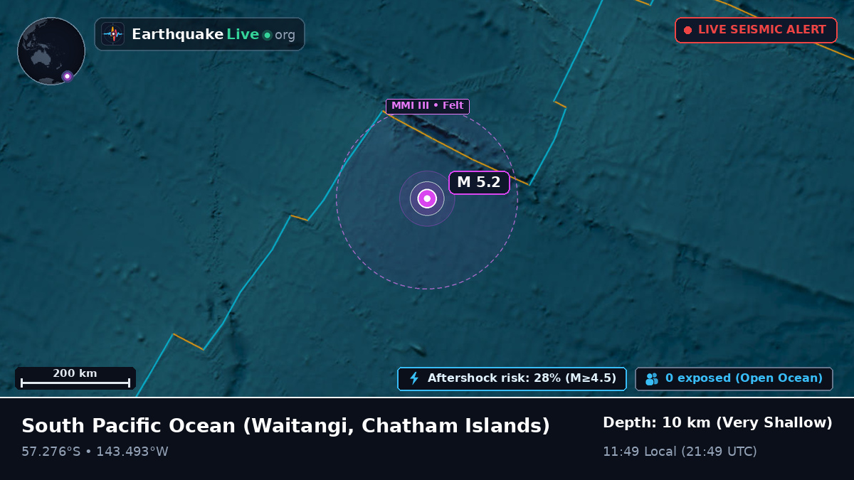 South Pacific Ocean (Chatham Islands)