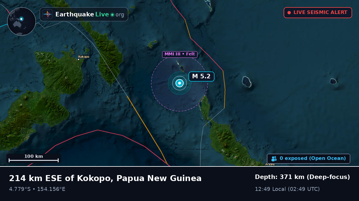 Off the coast of Arawa, Papua New Guinea