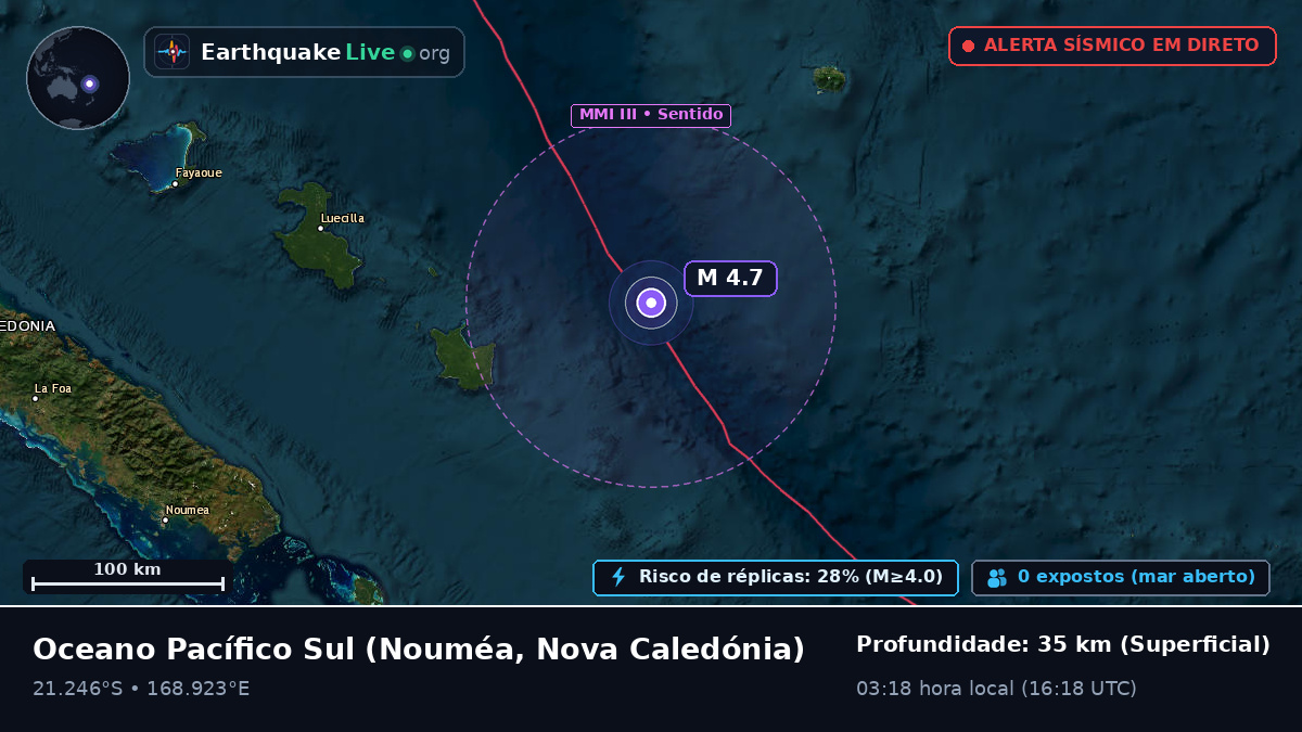 Oceano Pacífico Sul (Nova Caledónia)