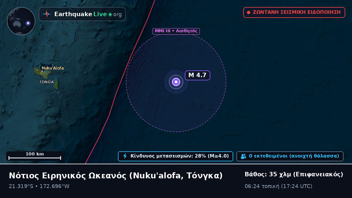 Νότιος Ειρηνικός Ωκεανός (Τόνγκα)