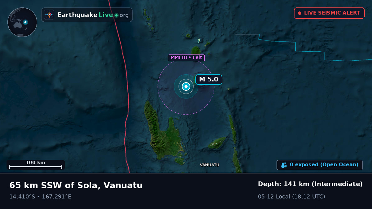 Off the coast of Luganville, Vanuatu