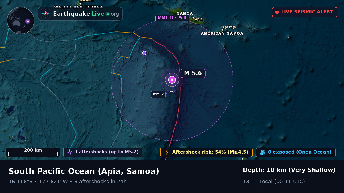 South Pacific Ocean (Samoa)
