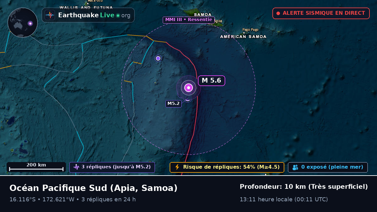 Océan Pacifique Sud (Samoa)