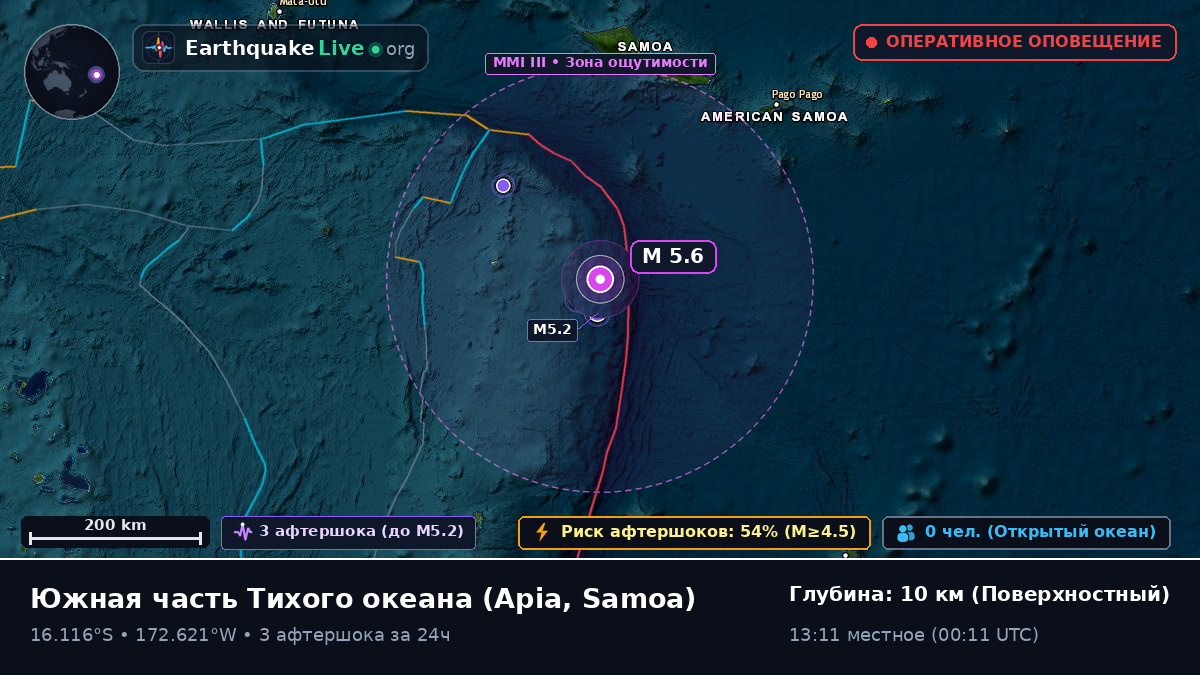 Южная часть Тихого океана (Samoa)