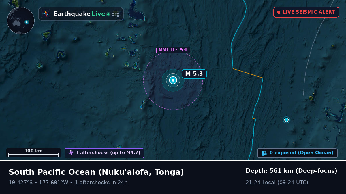 South Pacific Ocean (Tonga)
