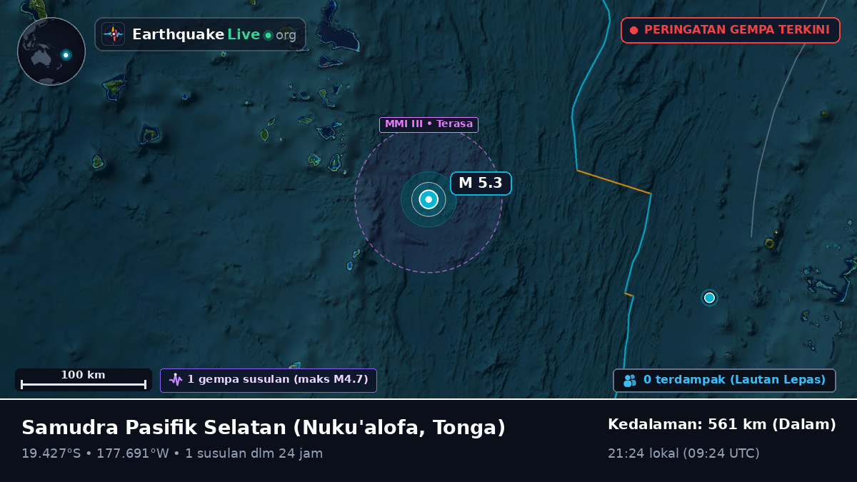 Samudra Pasifik Selatan (Tonga)