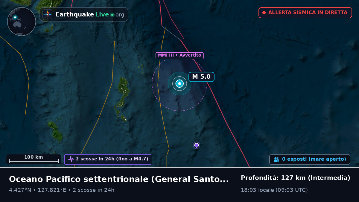 Oceano Pacifico settentrionale (Filippine)