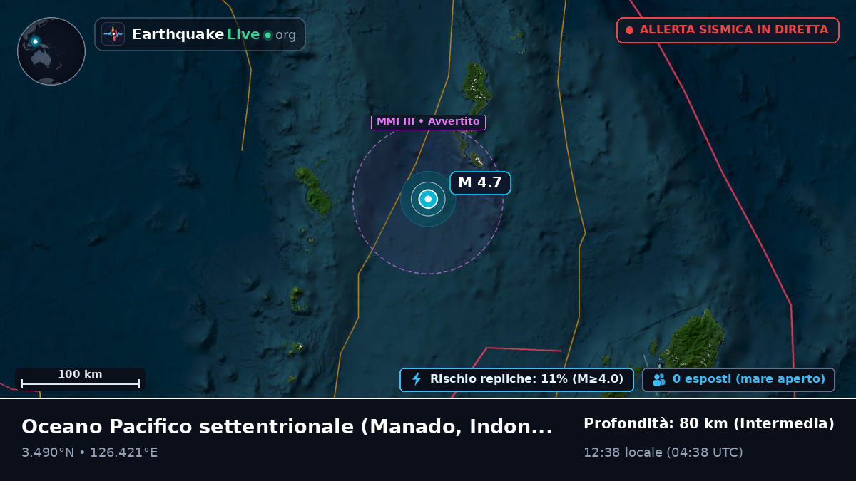 Oceano Pacifico settentrionale (Indonesia)