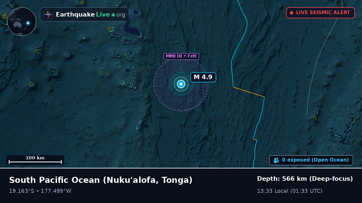 South Pacific Ocean (Tonga)