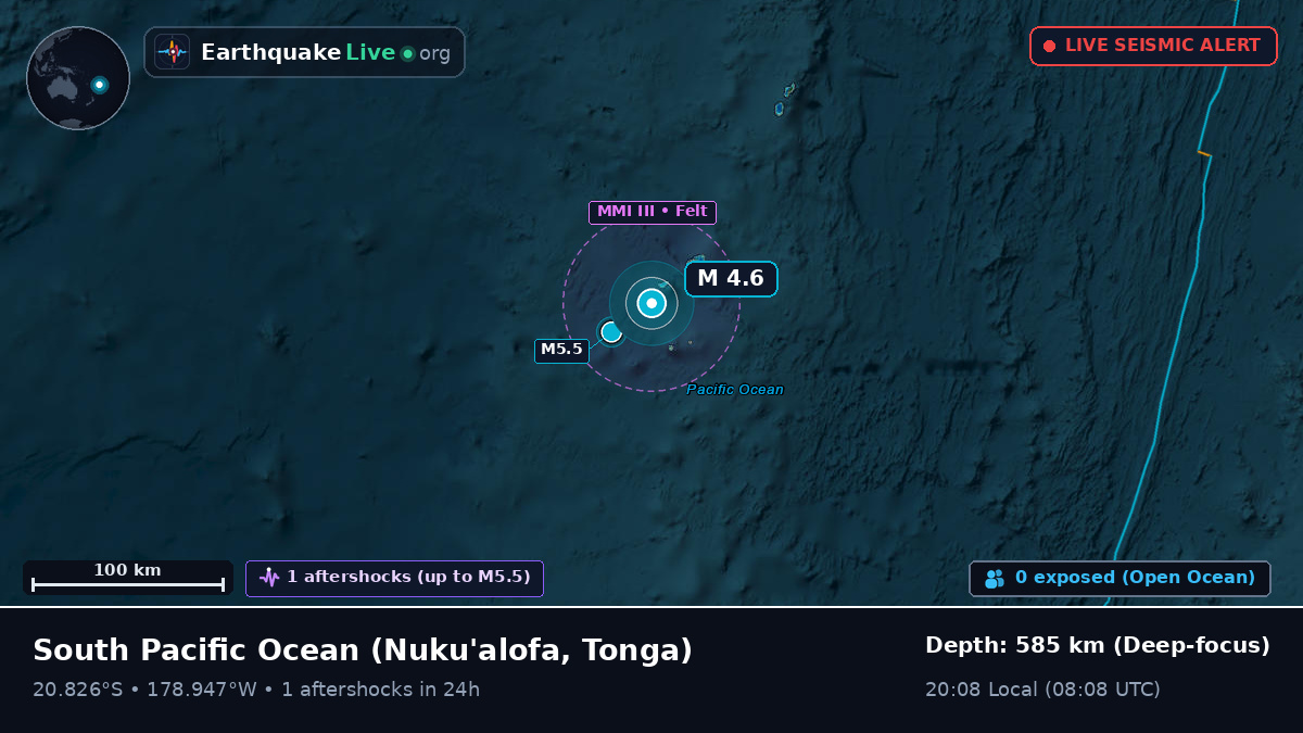 South Pacific Ocean (Tonga)