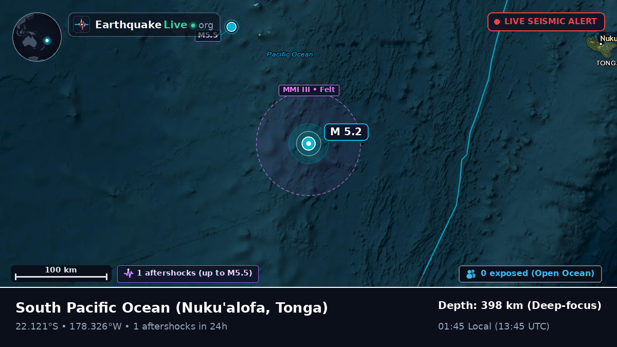 South Pacific Ocean (Tonga)