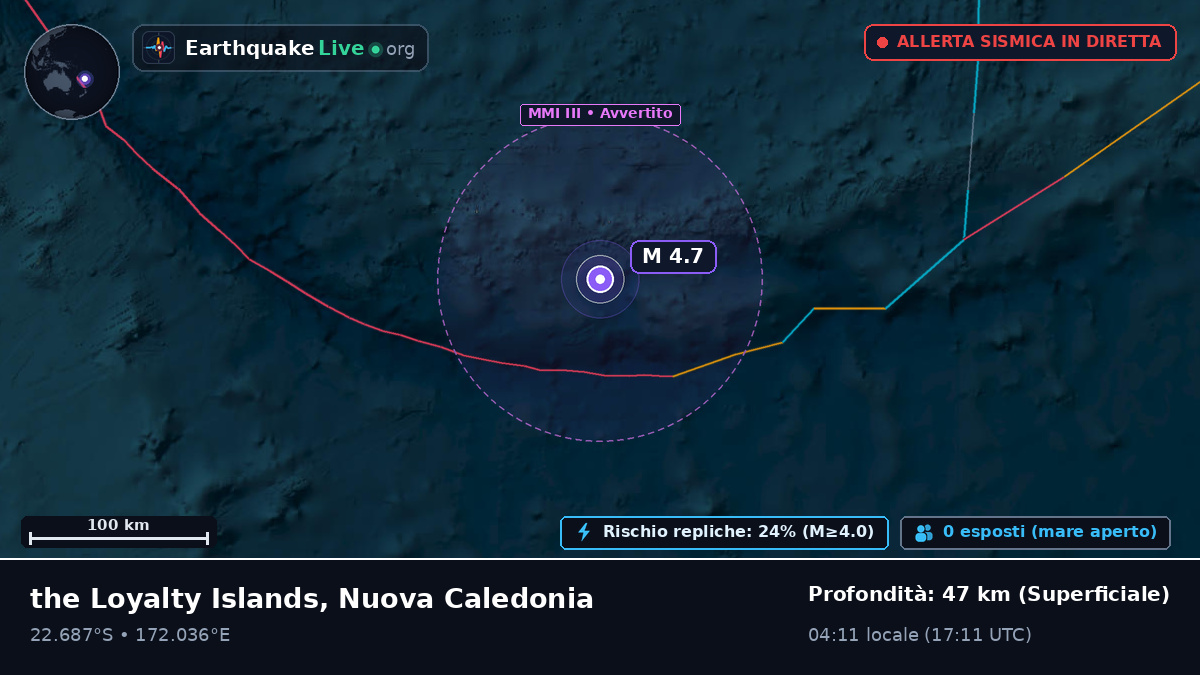Oceano Pacifico meridionale (Nuova Caledonia)