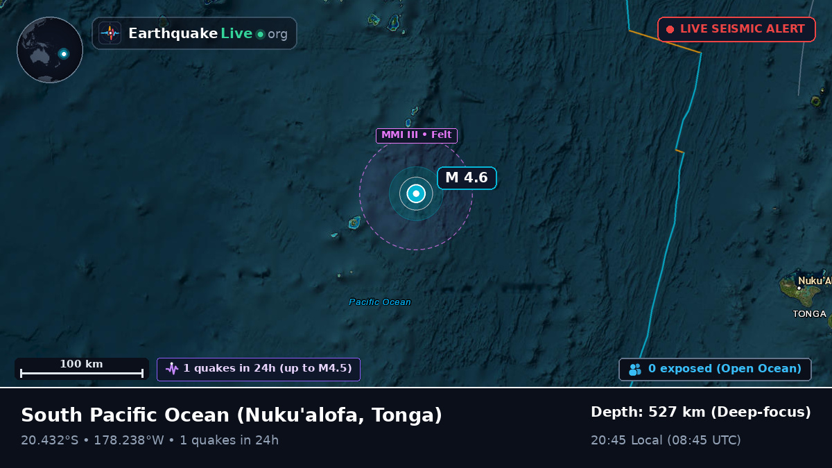 South Pacific Ocean (Tonga)