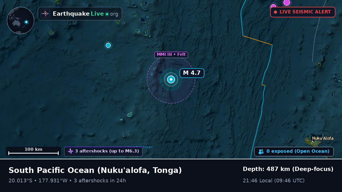 South Pacific Ocean (Tonga)