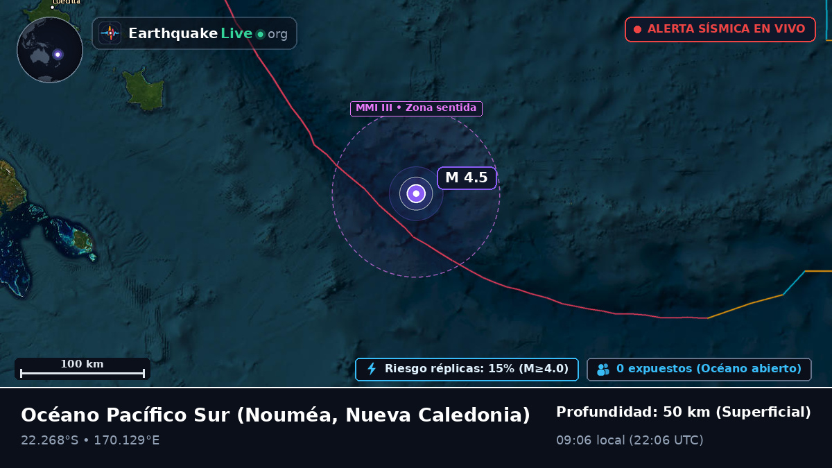 Océano Pacífico Sur (Nueva Caledonia)