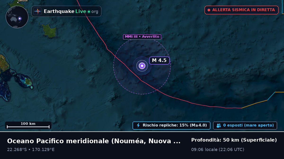 Oceano Pacifico meridionale (Nuova Caledonia)