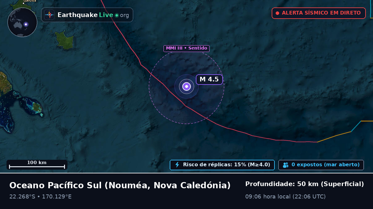 Oceano Pacífico Sul (Nova Caledónia)