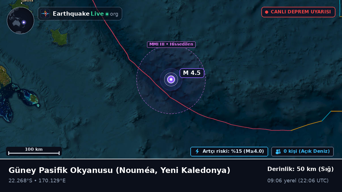 Güney Pasifik Okyanusu (Yeni Kaledonya)