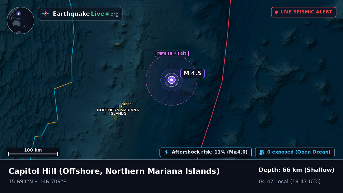 Off the coast of Capitol Hill, Northern Mariana Islands