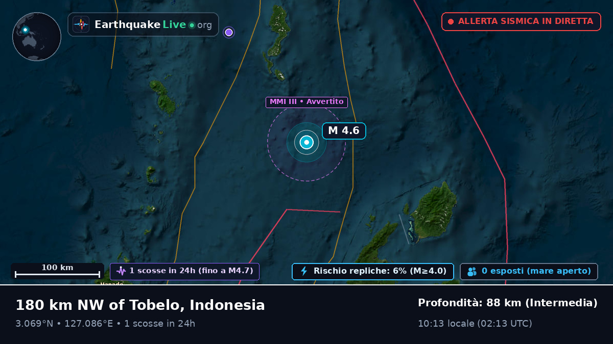 Oceano Pacifico settentrionale (Indonesia)