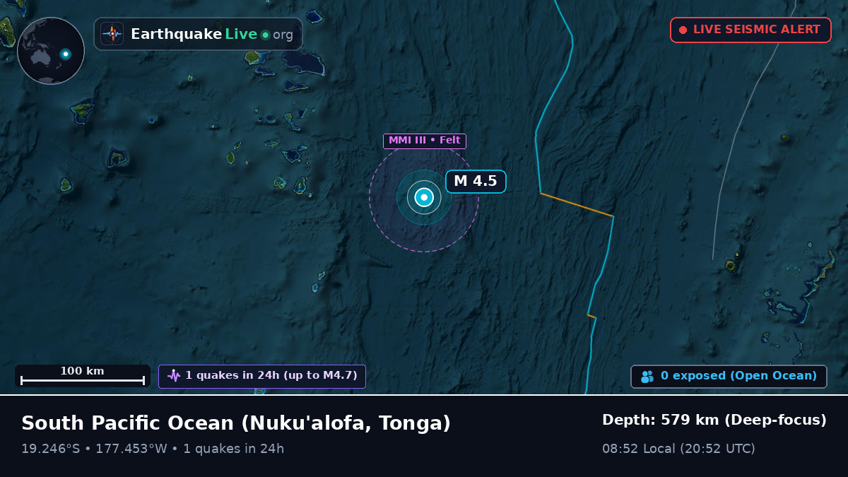 South Pacific Ocean (Tonga)