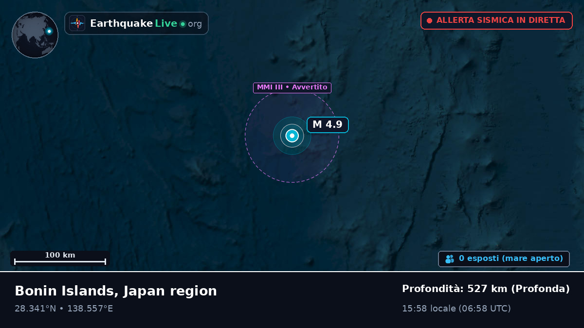 Oceano Pacifico settentrionale (Giappone)
