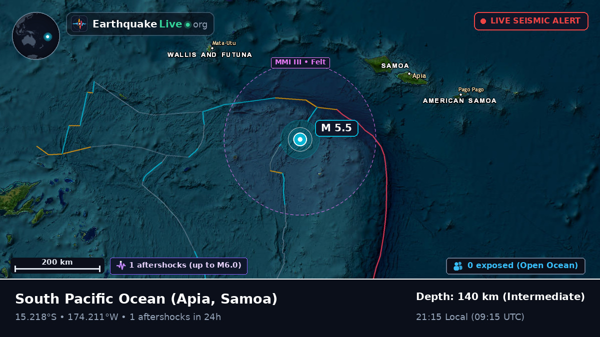 South Pacific Ocean (Samoa)