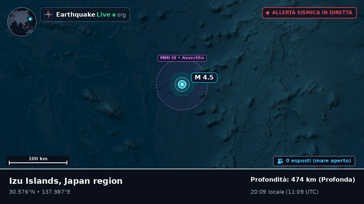 Oceano Pacifico settentrionale (Giappone)