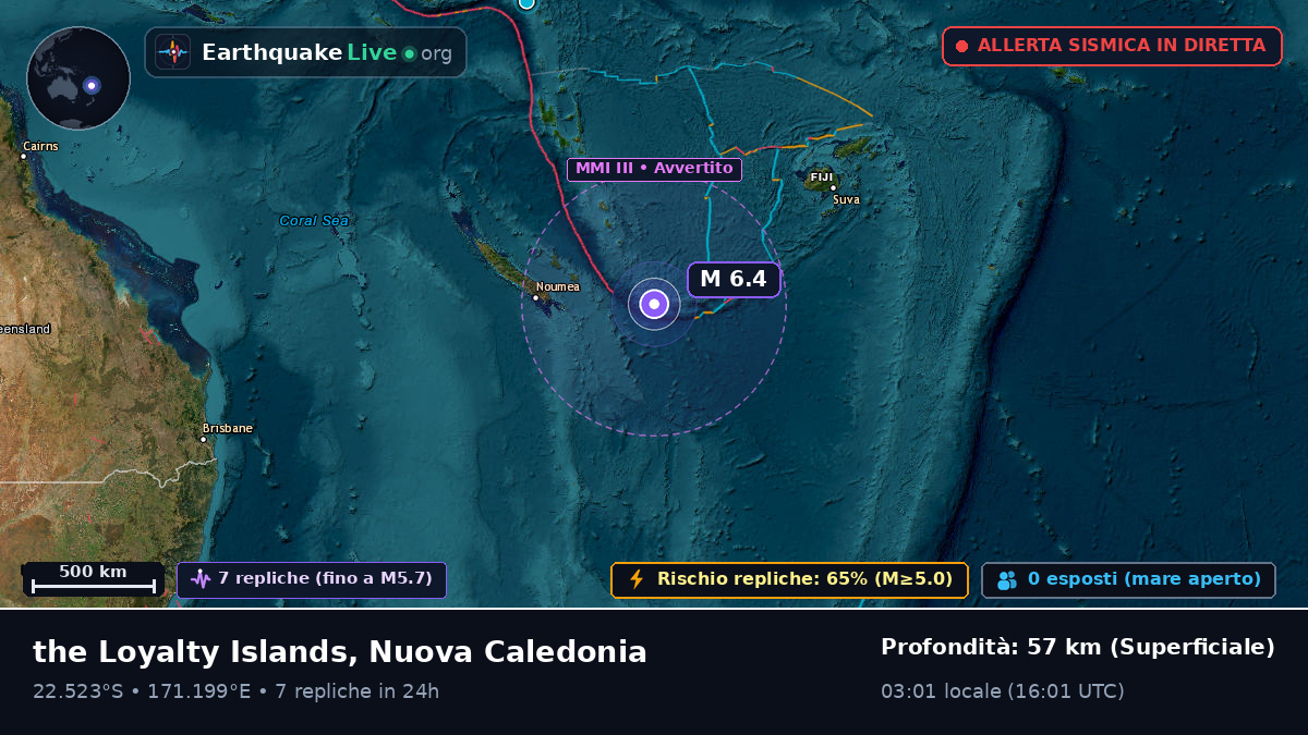 Oceano Pacifico meridionale (Nuova Caledonia)