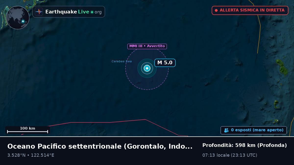 Oceano Pacifico settentrionale (Indonesia)