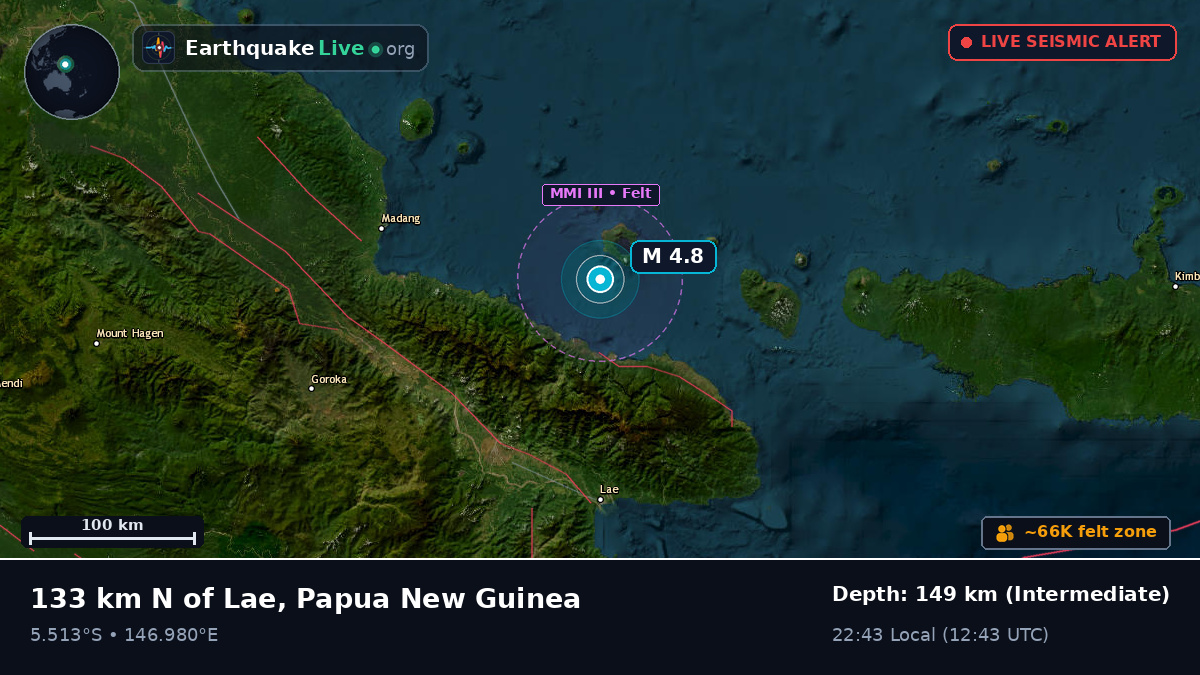 Off the coast of Lae, Papua New Guinea