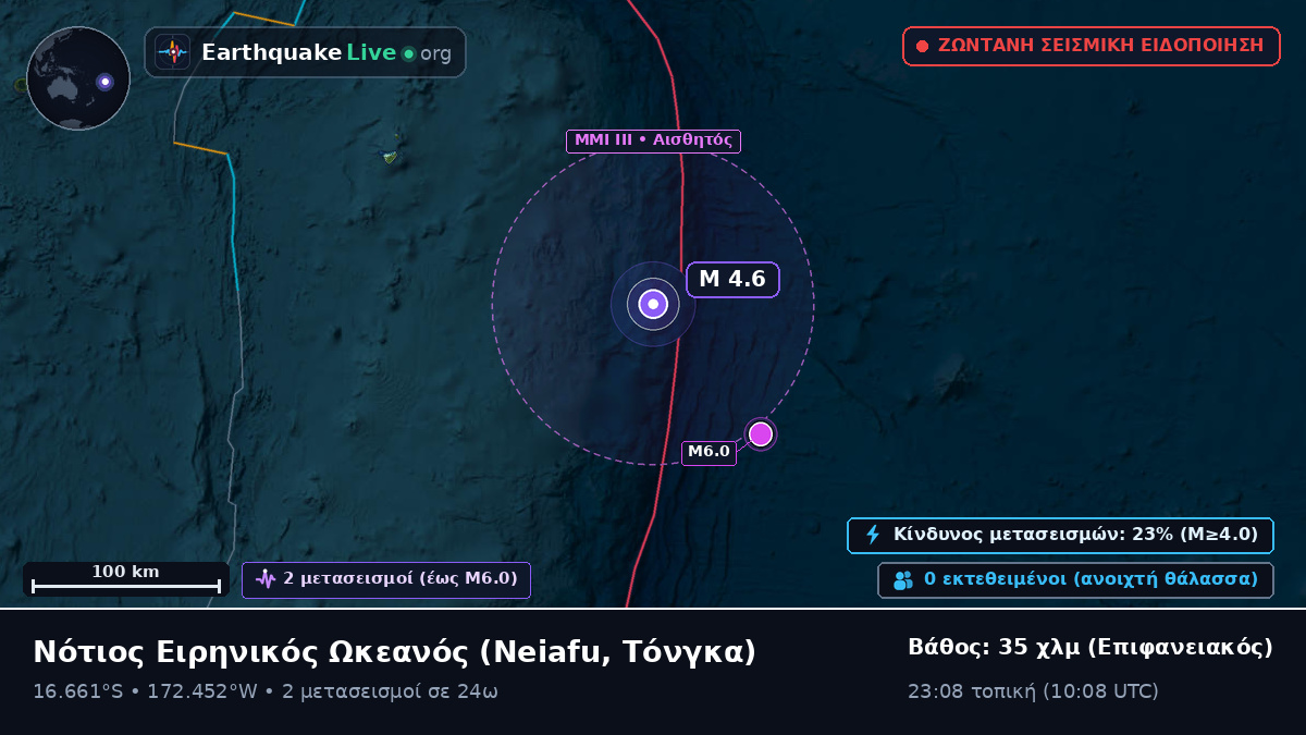 Νότιος Ειρηνικός Ωκεανός (Τόνγκα)