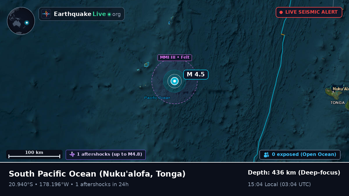 South Pacific Ocean (Tonga)